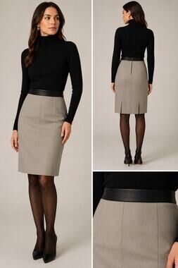 Per Se Wool-Blend Pencil Skirt SZ 4